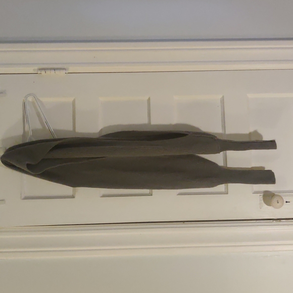 Elegant grey/blue wrap sweater - Picture 4 of 5